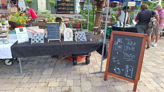 Photo magnet table setup by Zusje