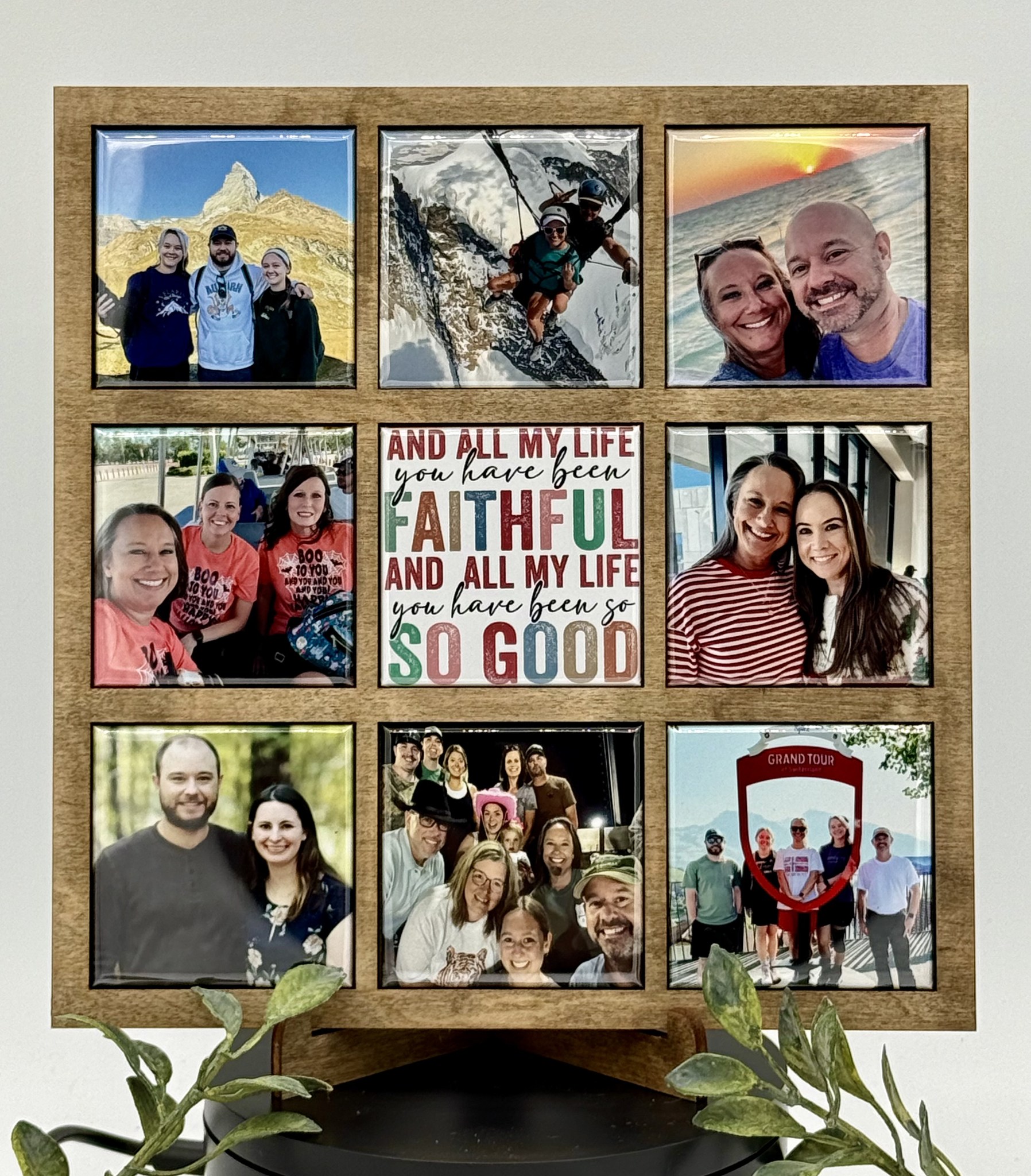 CO2 laser-cut wood frames — 2