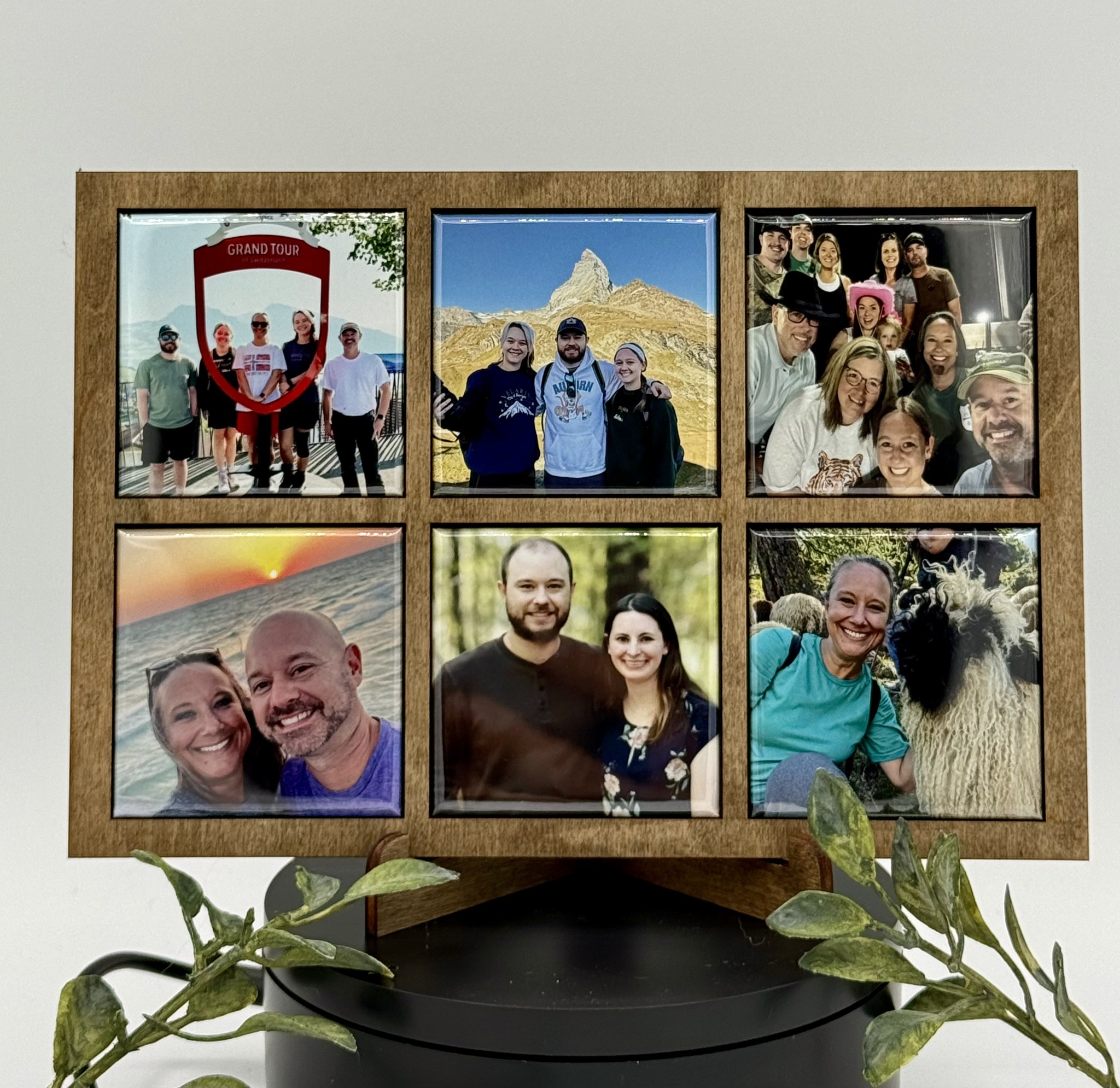 CO2 laser-cut wood frames — 3