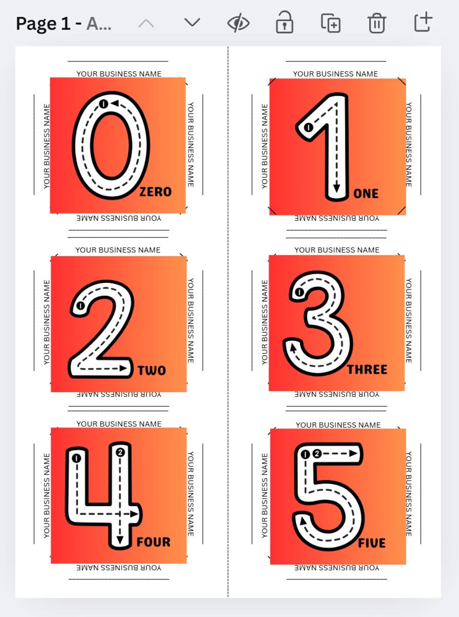 Templates for alphabet/numbers — 3